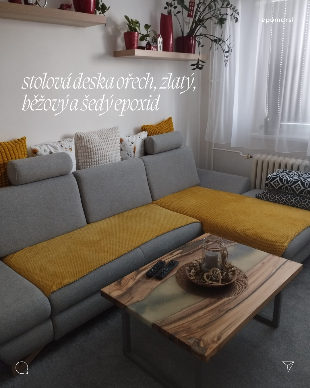 epoxidový stůl - interiérový design